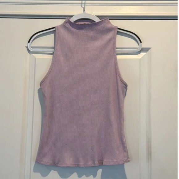 Anthropologie lilac mock neck tank - Picture 2 of 2